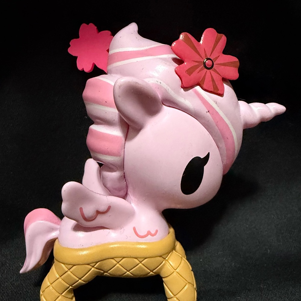 tokidoki Pink and Yellow Unicorn Figure